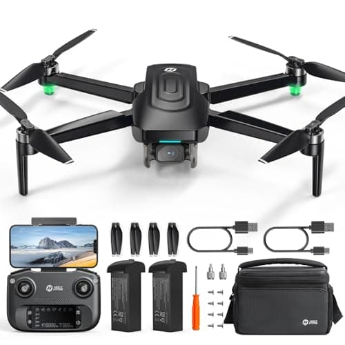 Holy Stone HS175G GPS Drone With 4K EIS Camera For Adults, 249g Foldable RC Quadcopter With Auto Return, Follow Me, 60 Mins Flight Time, Battery Fast Charge, Headless Mode, Upgraded HS175D