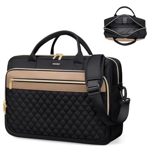 Laptop Bag for Women 15.6Inch Work Tote Computer Briefcase Waterproof Handbag Shoulder Teacher Office Crossbody Purse — image 1