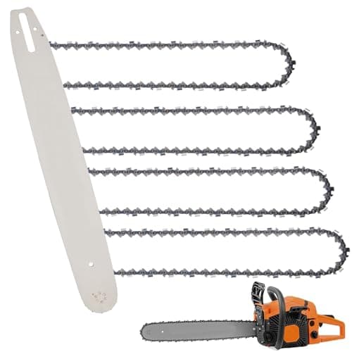 ZIYIZE 12 Inch Chainsaw Bar & Chain Combo – S45 3/8" LP Pitch .050" Gauge 45 Chain Drive Links, Low-Kickback for Craftsman, Greenworks, Poulan, Remington, Echo, Ryobi, 4 Chains + 1 Guide Bar — image 1