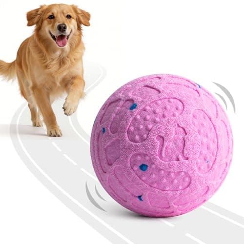 KITPLUS Smart Interactive Dog Toy Ball – Automatic Moving, Bouncing & Rolling, 3 Modes, Chew-Proof E-TPU Shell, Waterproof, Rechargeable,Dog Ball for Medium and Large Dogs, Pink — image 1