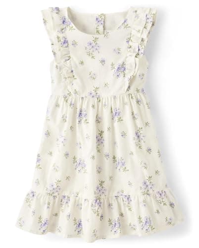 Gymboree,and Toddler Sleevelss Dresses,Bunny Floral,6