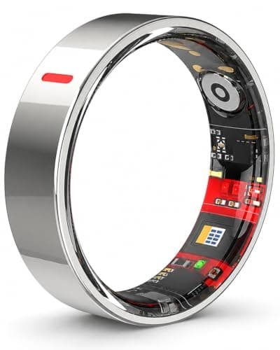 Smart Ring for Women Men, Health Ring for Android & iOS No Subscription | 24/7 Heart Rate Blood Pressure Monitor, Sleep HRV Stress Tracker, IP68 Waterproof Step Calories Fitness Ring Tracker — image 1