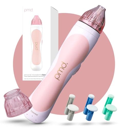 PMD Personal Microderm Classic for At-Home Use, Facial Exfoliator Tool, Microdermabrasion Machine Kit for Face and Body Skincare, Blush