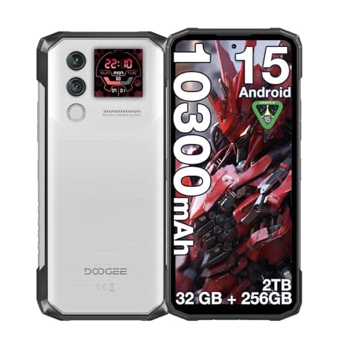 DOOGEE Blade 10 Max 120Hz 10300mAh Battery Rugged Smartphone Unlocked, 1.54" Rear Screen 256GB+32GB Rugged Phone, 6.56" 4G Dual SIM Waterproof Phone, 3 Card Slots/NFC/Face Unlock