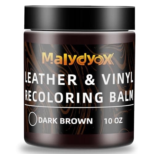 Malydyox Leather Recoloring Balm, 10 oz Leather Color Restorer Conditioner, Leather Color Repair Patch, Leather Restorer for Couches, Leather Color Repair Kits for Furniture, Sofa (Dark Brown) — image 1