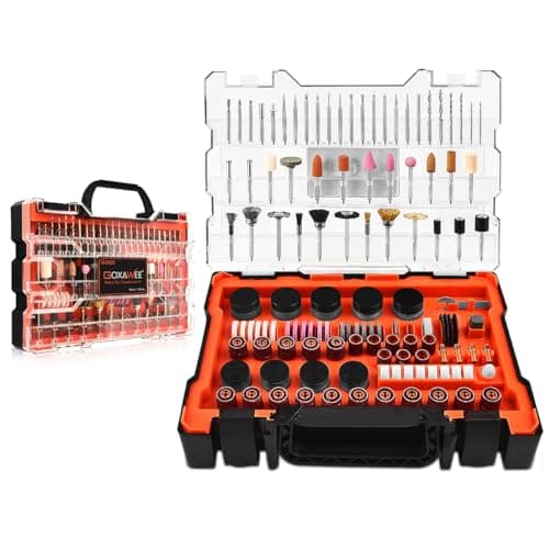 480Pcs Rotary Tool Accessories Kit, GOXAWEE 1/8 inch Shank Rotary Tool Accessory Set, Multi Purpose Universal Kit for Cutting, Drilling, Grinding, Polishing, Engraving & Sanding — image 1