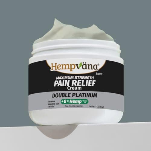 Hempvana Double Platinum Relief Cream, 8X Hemp, Back Neck Knee Pain, 3oz — image 1