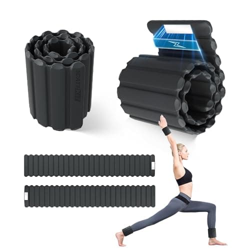 Wrist and Ankle Weights for Women & Men 2 Pack (1lb Each), Adjustable Silicone Wearable Arm & Leg Weights for Pilates, Gym, Yoga, Cardio, Strength Training — image 1