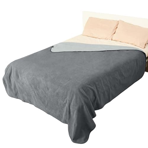 Catalonia Waterproof Blanket for Bed, Reversible Fleece Bed Sofa Cover, Washable Liquid Proof Furniture Protector