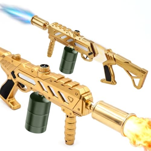 Flame Thrower Gun Propane Torch Long Reach Fire Starter for BBQ & Campfire | Iconic Golden Torch, Powerful Trigger Ignition 3272°F Adjustable Flame Gun Torch for Grill, Charcoal &Snow(Tank Not Included) — image 1