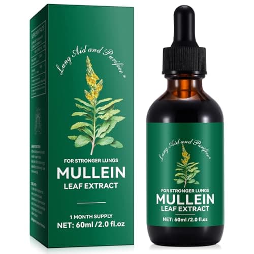 QJCWXIAOX Mullein Drops for Lungs, Mullein Leaf Extract with Chlorophyll,Mullein Leaf Extract for Lung Cleanse and Respiratory Support — image 1