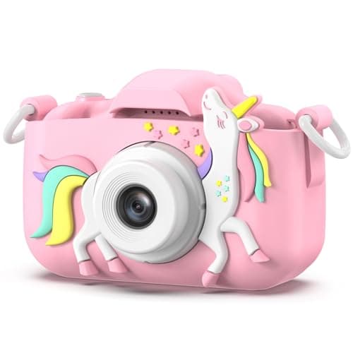 Goopow Kids Camera Toys for 3-8 Year Old Girls Boys,Children Digital Video Camcorder Camera with Cartoon Soft Cover, Best Chritmas Birthday Festival Gift for Kids — image 1