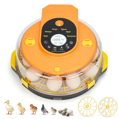 Incubators for Hatching Eggs -15-Egg Automatic Egg Chick Incubator with 5 Smart Preset Modes and Egg Turning, Temperature & Humidity Control Incubator for Goose Duck Children's Day Gift — image 1