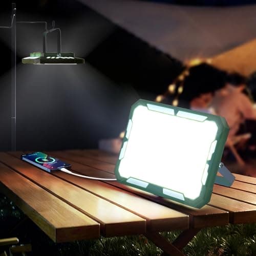 UMLAEN Camping Lantern Rechargeable Camping Lights 20W,1000LM, 6 Modes, Waterproof Camping Essentials with 4 Magnetic Bases, for Emergency, Power Outages, Tent, Hiking, Car Repair, Fishing