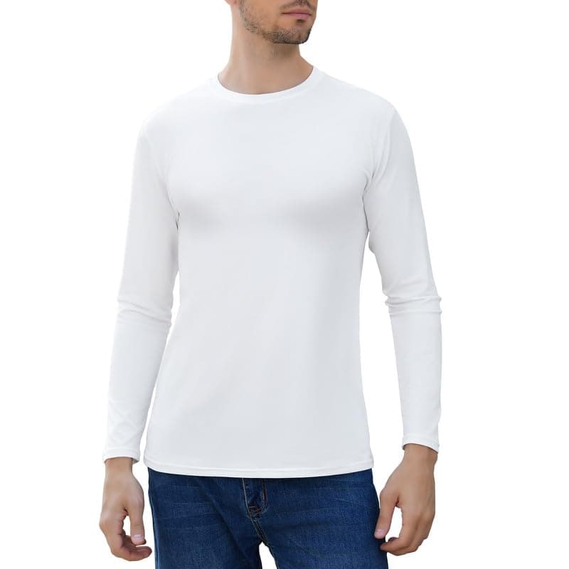 SIMIYA Mens Thermals Long Sleeve Undershirt Warm Fleece Lined Base Layer Thermal Tops Long John Shirts for Men — image 1