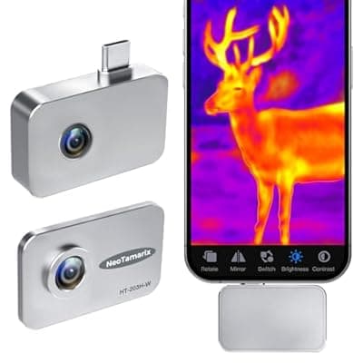 Thermal Camera for Android USB-C, 512x384 Super Resolution with Macro Lens, NeoTamarix 256x192 IR Resolution Thermal Imager, 5°F to 1022°F, Work for Home Industrial PCB Inspection(NOT for iOS)