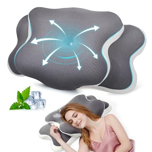 Sleep Apnea Pillow, Ergo Pillow for Sleep Apnea, Cervical Neck Pillow for Neck Pain Relief, Sleeping, and Snoring Relief, Orthopedic Therapy Memory Foam Contour Cooling Pillow for Side, Back — image 1