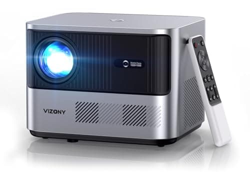 VIZONY FHD 1080P Projector 4K Support, 5G WiFi Bluetooth Projector, Outdoor Projector with Full-Sealed Engine/Electric Focus/4P4D/PPT/Zoom, Home Movie Projector Compatible w/iOS/Android/PC/TV — image 1