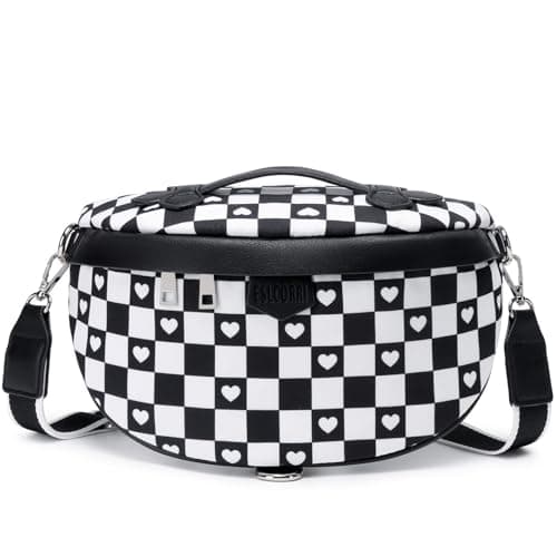 Eslcorri Crossbody Bags for Women - Fashion Sling Purse Shoulder Bag Fanny Pack Leather Causal Chest Bum Bag Cross Body Purse — image 1