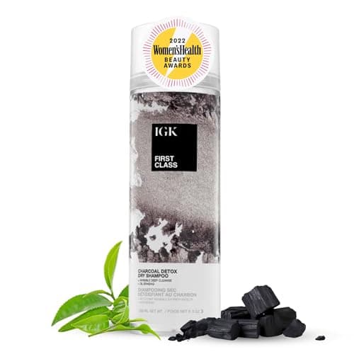 IGK First Class Charcoal Detox Dry Shampoo | Deep Cleansing For Oily Hair & Odor Absorbing | Adds Volume & Texture | For All Hair Types | 6.3 oz — image 1