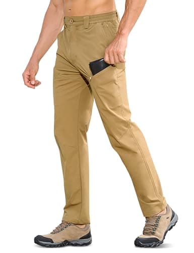 MOURCE Hiking Pants Men Quick Dry - Water Resistant Lightweight Cargo Pants for Men 7 Pockets Outdoor Travel Climbing — image 1