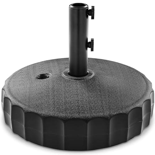 Best Choice Products Fillable Umbrella Base Stand Fluted Design Plastic Patio Umbrella Base Stand, Pole Holder for Outdoor, Lawn w/ 55lbs Weight Capacity, Adjustment Knob — image 1