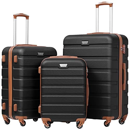 Coolife Luggage 3 Piece Set Suitcase Spinner Hardshell Lightweight TSA Lock — image 1