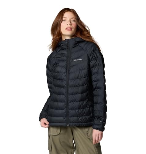 Columbia Womens Powder Lite II Hooded Jacket, Black, Small