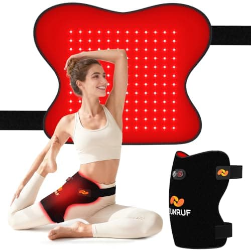 Red Light Therapy for Body, Foldable Therapy Pads for Hip Back Waist | Infrared Light Pad for Men Women Birthday Parent Gifts with Extension Adjustable Straps — image 1