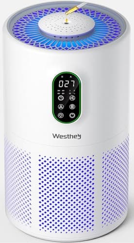 Air Purifiers for Home Large Room 1650 Ft² with Washable Filters, WESTHEY H13 HEPA Air Purifier with Fragrance Flowing Ambient Light Auto, Air Cleaner for Wildfire Smoke Dust Pollen Pets Hair Odor — image 1