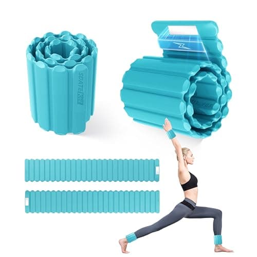Wrist and Ankle Weights for Women & Men 2 Pack (1lb Each), Adjustable Silicone Wearable Arm & Leg Weights for Pilates, Gym, Yoga, Cardio, Strength Training — image 1