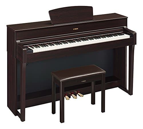 Yamaha YDP184 Console Digital Piano with Weighted 88-Key Graded Hammer 3 Action, CFX Concert Grand Piano Sound, Includes Bench (Dark Rosewood)