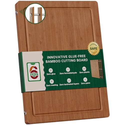 Glue & Formaldehyde-Free,Large Bamboo Cutting Board for Kitchen — image 1