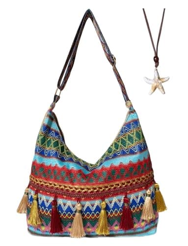 Gleease Vintage Crossbody Bag Western Bag Boho Purses For Women Leather Zipper With Adjustable Strap Shoulder Bag — image 1