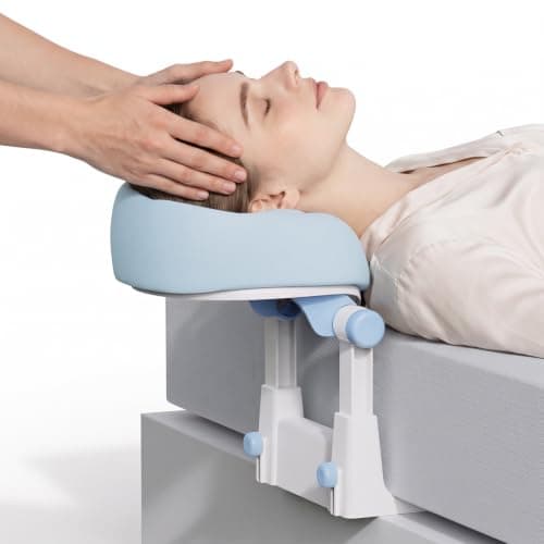 Massage Headrest for Bed, Portable Massage Head Holder, Adjustable U-Shaped Face Cradle with Silicone Cushion, Foldable Support, Face Down Pillow for Home Massage, Spa, Facial Care & Lash Extension — image 1