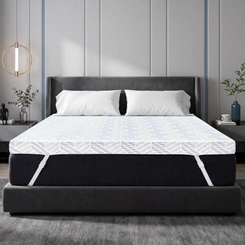 Extra Firm Mattress Topper Queen Size 3 Inch, Premier High Density Foam Bed Topper for Back Pain, Cooling Mattress Pad in a Box with Removable Cover, Fiberglass Free, CertiPUR-US Certified 80" x 60" — image 1