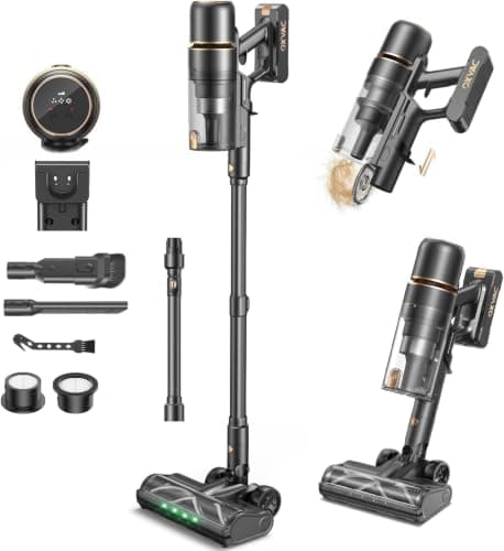 OXVAC Cordless Stick Vacuum Cleaner for Pet Hair, 58 kPa, Up to 65 Minutes | 600W Motor, Self-Cleaning, Self-Standing and Anti-Tangle Design for Carpets, Hard Floors and Everyday Cleaning — image 1