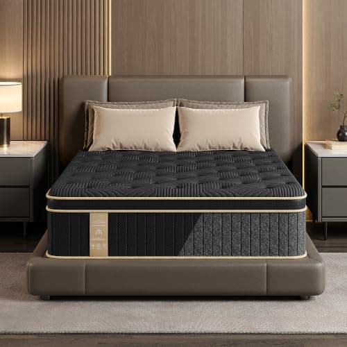 Mattress Queen Size, 12 Inch Queen Hybrid Mattress in a Box | Memory Foam with Individual Pocket Springs, Motion Isolation, Pressure Relief, Strong Edge Support & Breathable Comfort — image 1