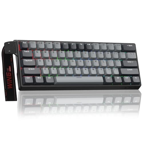 AULA WIN60 HE PRO 60% Mechanical Gaming Keyboard Wired, Magnetic Switch Hot Swappable, Adjustable Actuation Rapid Trigger Mode, 8000Hz Polling Rate, RGB Small Keyboard 60 Percent Compact Design for PC
