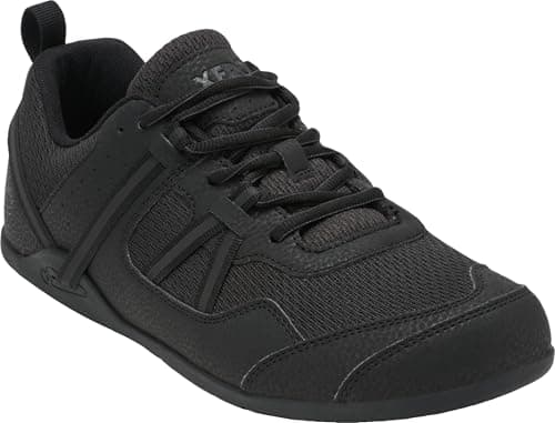 Xero Shoes Men’s Prio Barefoot Athletic Sneaker, Black, 10