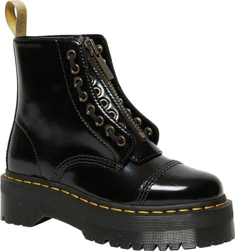 Dr. Martens Women's Vegan Sinclair Fashion Boot, Black Oxford, 7