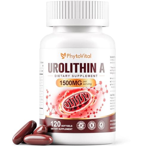 Urolithin A 1500mg Per Serving,120 Softgels 6-in-1 Complex with MCT Oil | Antioxidant Support for Cellular Wellness, Non-GMO, Gluten & Soy-Free,60-Day Supply — image 1