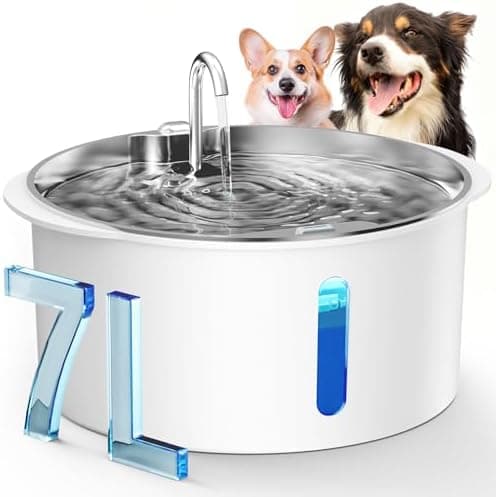 PEKTACO 1.8Gal/7L Pet Water Fountain