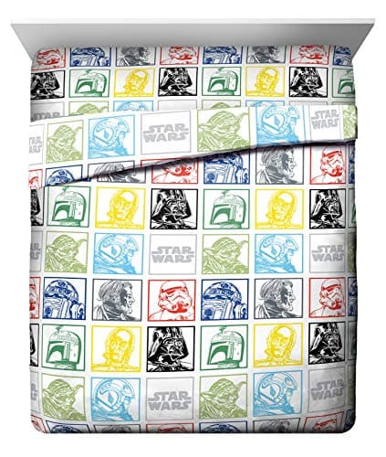 Jay Franco Kids Sheet Set with Fitted, Flat Sheets & Pillow Cover - Ultra-Soft Bedding with Pillowcase for Room Decor, Multi - Star Wars, 4 Piece Queen — image 1