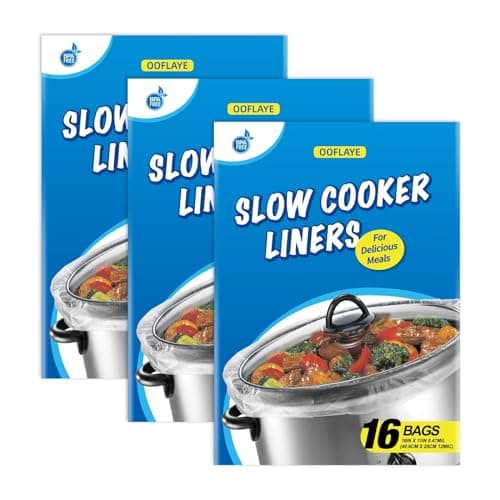 Slow Cooker Liners Small Size Pot Liners Disposable Cooking Bags Fit 1QT to 3QT Suitable for Slow Cooker and Oval & Round Pot (48)