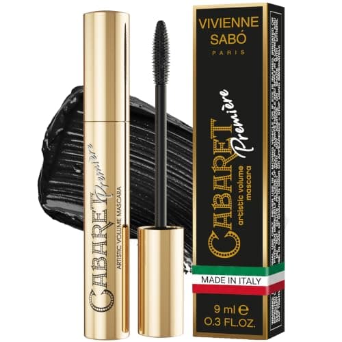 Vivienne Sabó Cabaret Premiere Black Mascara, Volume and Length, Defining, Curling, No Flaking, No Clumping, Smudge Proof, Washable, Cruelty-Free, Made in Europe, (01 Black), 0.3 Fl Oz, 1 Pack — image 1