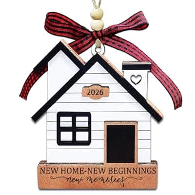 New Home Ornament 2026- Housewarming Gifts New Home, New House New Beginning, House Warming Gift for Women, Couple, homeowners, New Home Gift Ideas - First Home Christmas Ornament 2026