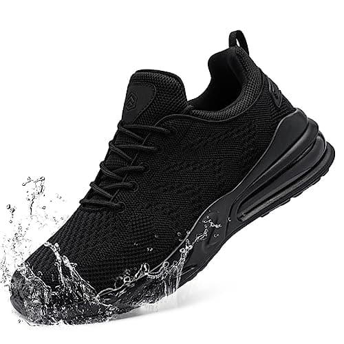 LARNMERN Men Non Slip Work Sneakers Water Resistant Food Service Zapatos Trabajo Antideslizantes Walking Shoes Waterproof Shoes Slip-on — image 1