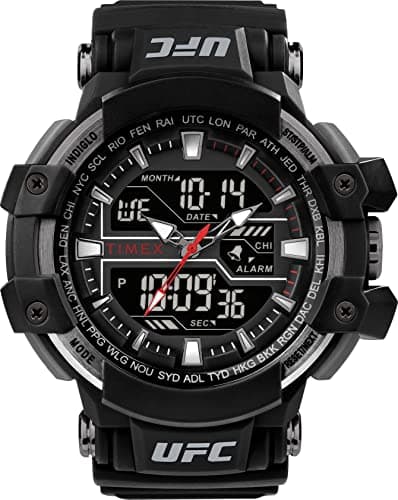 Timex UFC Men's Combat 53mm Watch - Black Strap Black Dial Black Case