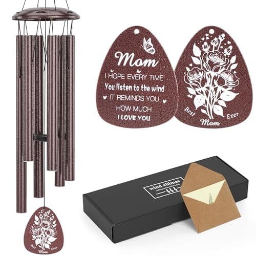 Birthday Gifts for Mom, 32" Moms Wind Chimes, Mother's Day Best Gift for Mom, Mother Birthday Gift from Daughter Son, Love Reminder Gifts for Thanksgiving Christmas — image 1